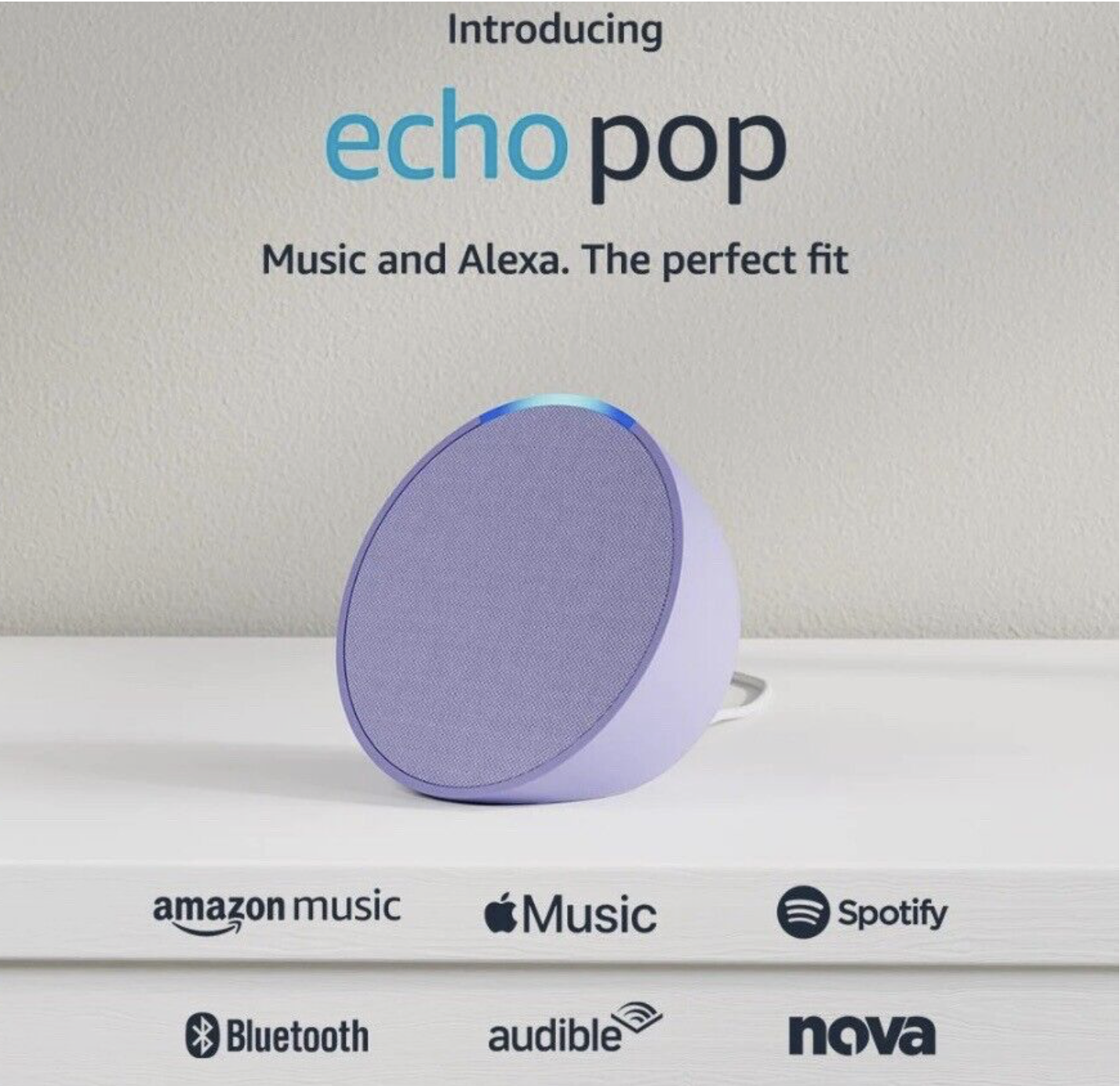Amazon Echo Pop Lavender Bloom With Alexa Smart Speaker RRP 79 NEW AU Version